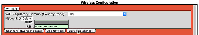 WiFi configuration 3 WiFi configuration 3